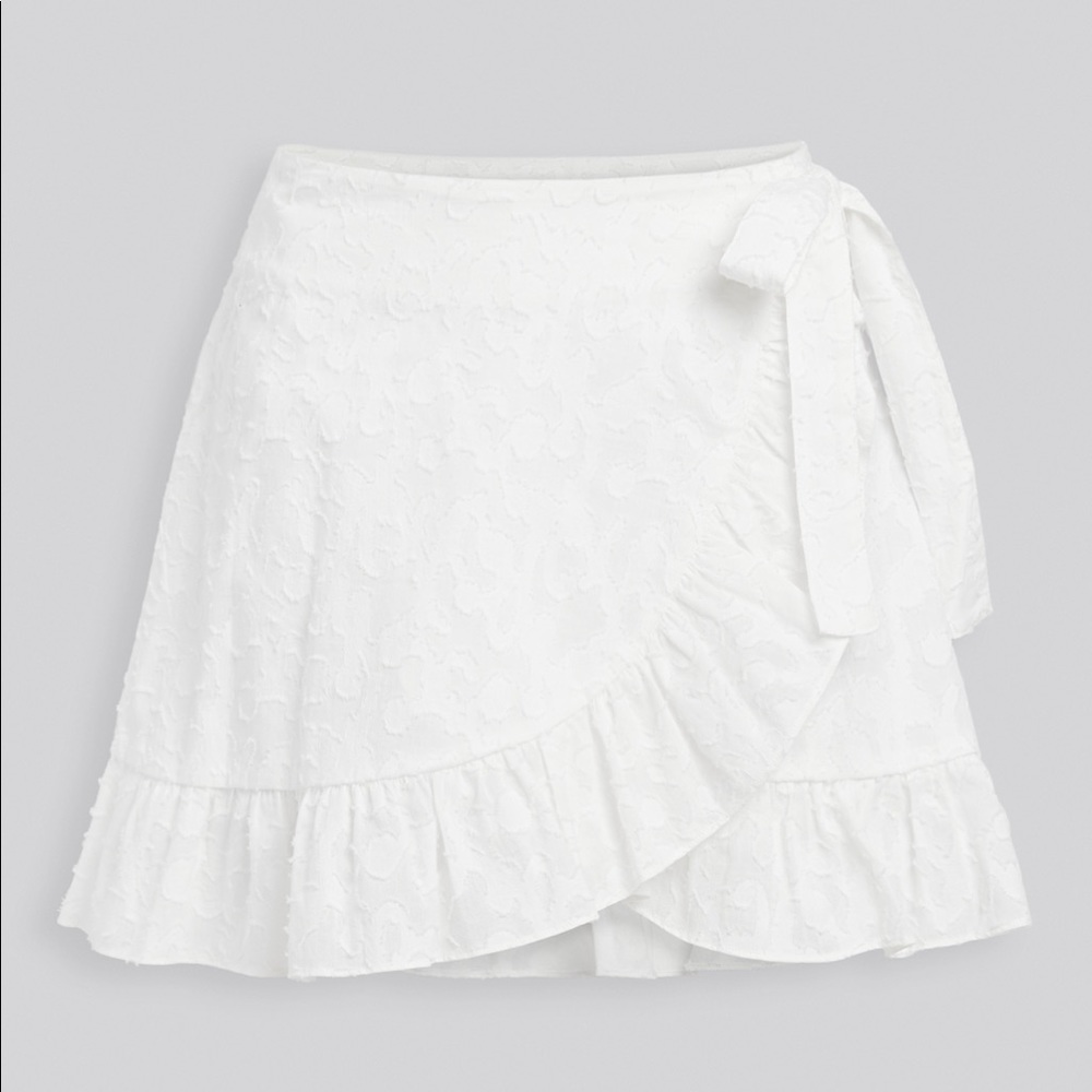 Red Carter wrap skirt